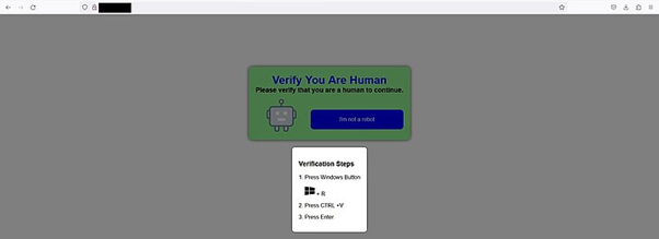 Fake captcha page