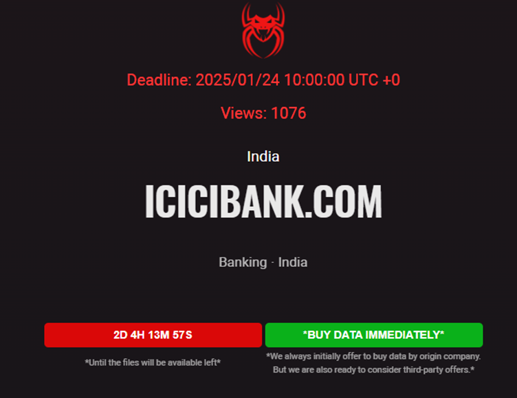 ICICI Bank data breach