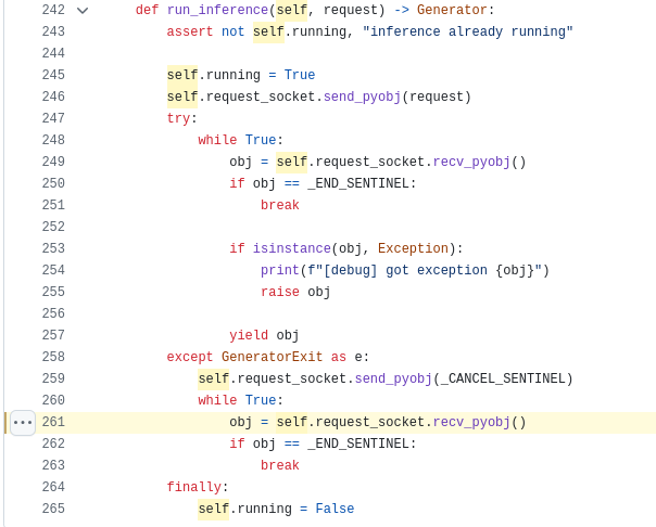 The vulnerable method in llama-stack