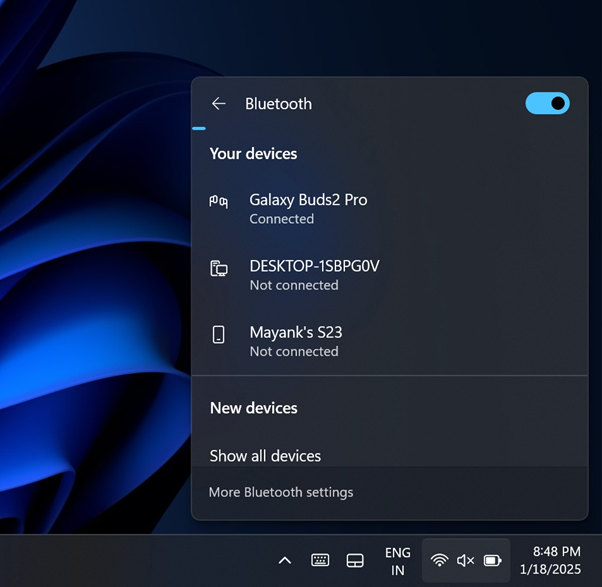 Bluetooth connected without audio