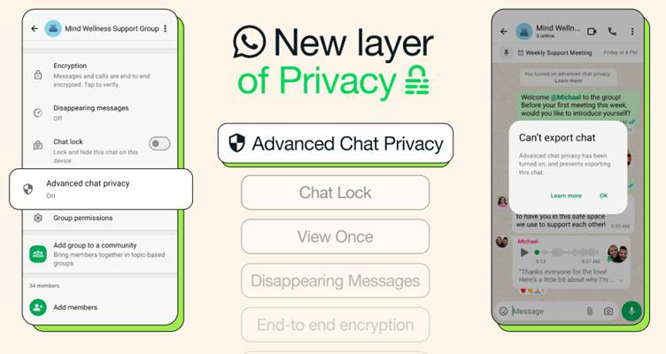 WhatsApp'ın Yeni Gelişmiş Sohbet Gizlilik Özelliği
