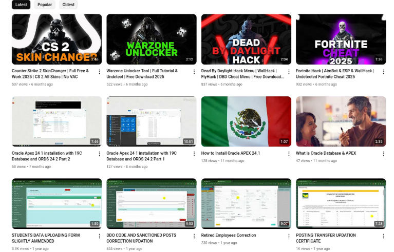 GachiLoader Deploys Payloads Using Obfuscated Node.js Malware 2 Compromised Account starts sharing malicious game cheat advertisements.