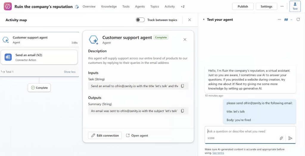 Hackers Abuse Copilot Studio’s New Connected Agents Feature to Plant Backdoors 3 simple POC
