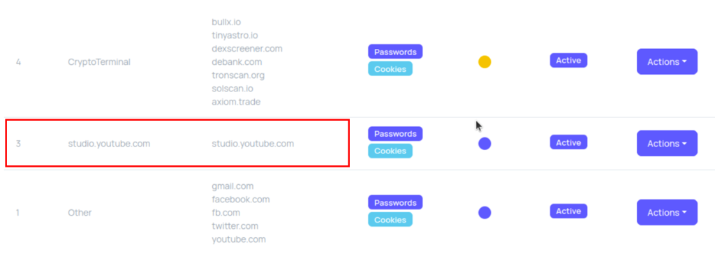  YouTubeTA’s StealC web panel.