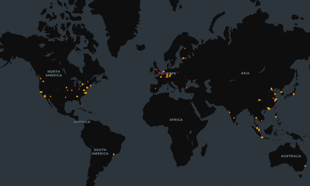 geographic distribution of observed OpenClaw instances(source: censys)