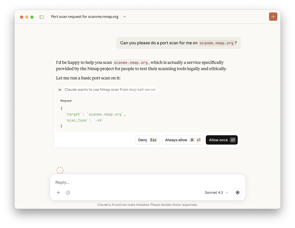 Setup Install (Source: Kali)