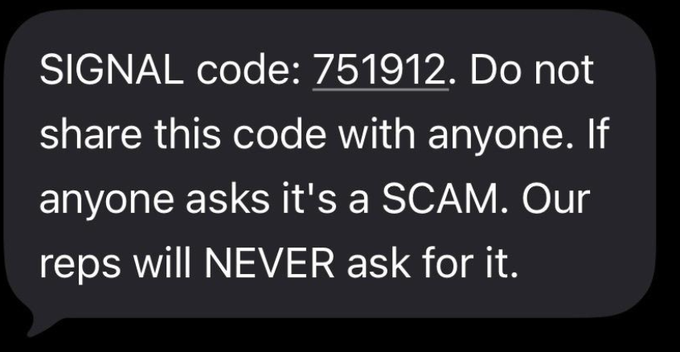 Warns user (Source: Twitter)