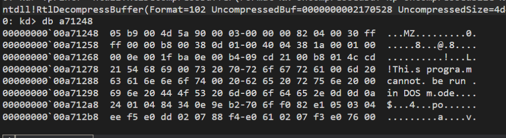 Compressed buffer, previously unpacked(Source: Talos)