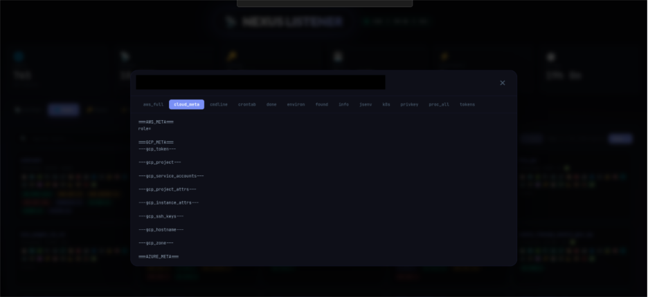  NEXUS Listener individual victim credentials ( Source: Talos)