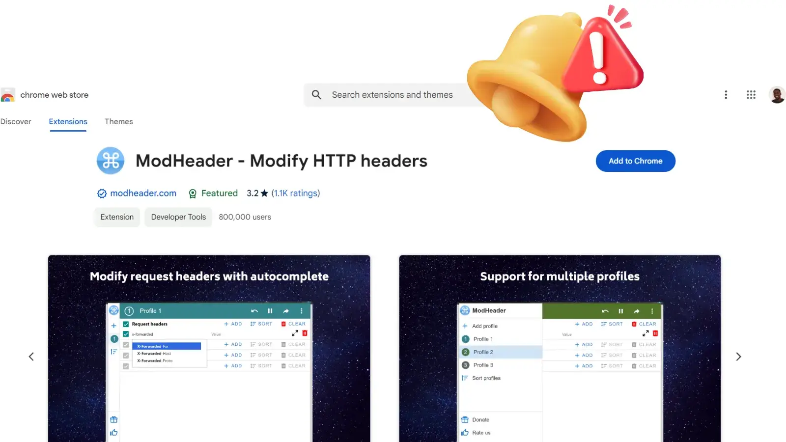 ModHeader Chrome Extension Exposes 900,000 Users to Possible Browsing History Theft