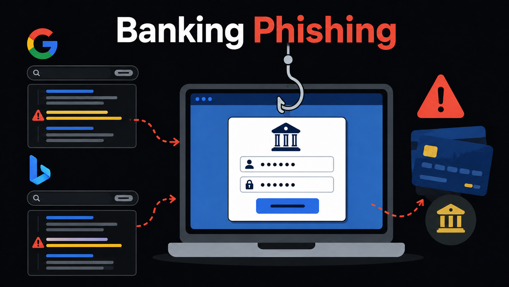 Google and Bing Search Results Revealed Covert Banking Phishing Pages