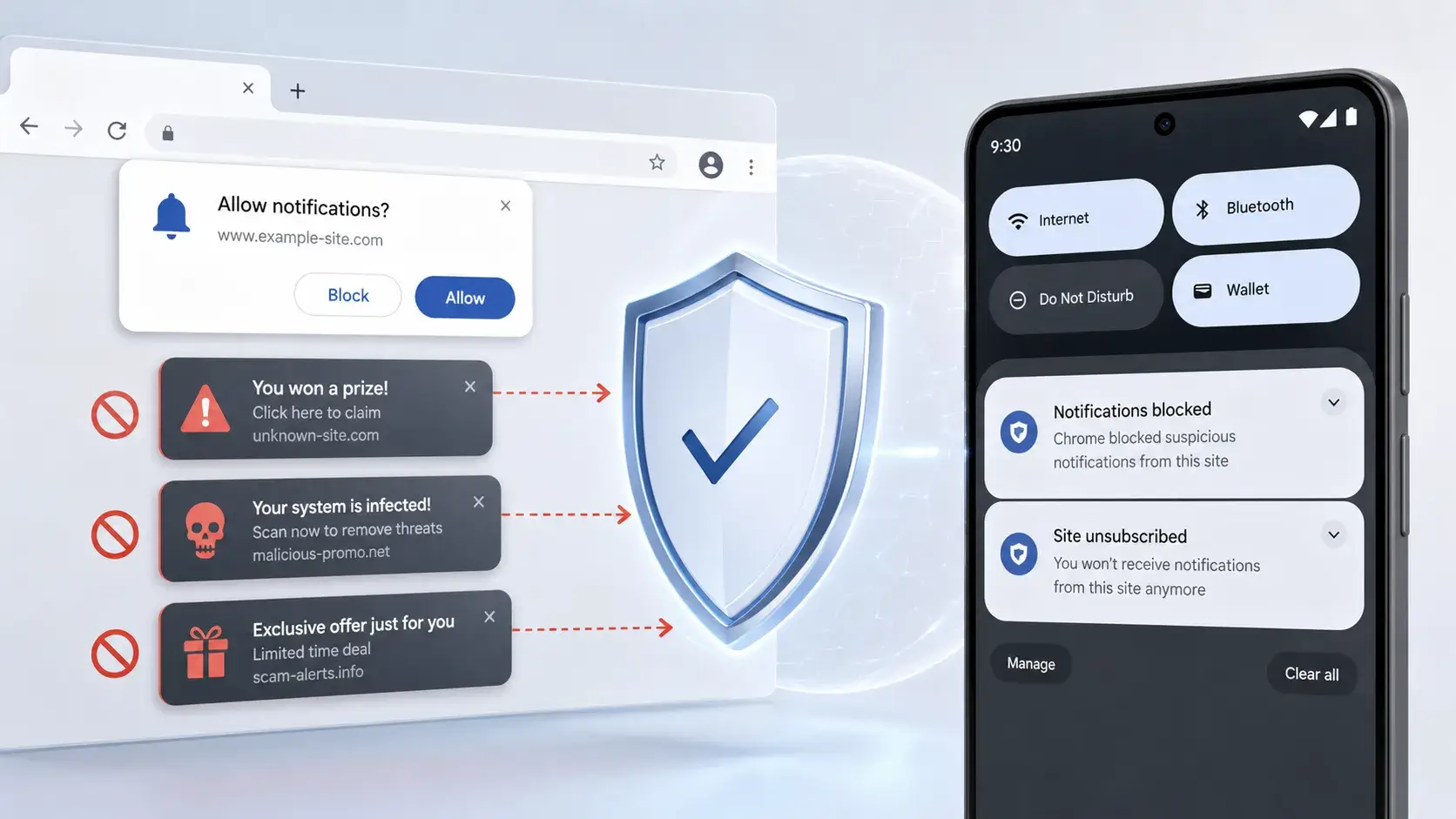 Image for the article: Google Chrome Blocks Abusive Notifications Used to Deliver Malware and Scams