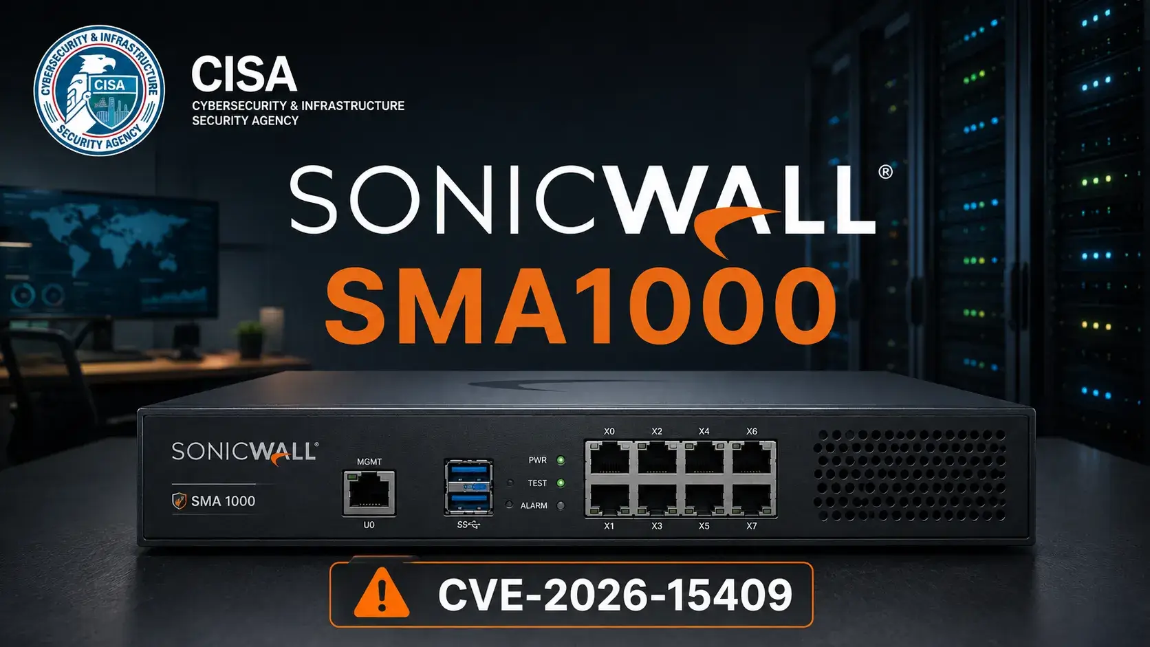 CISA Warns SonicWall SMA1000 Flaws Are Exploited in Ransomware Attacks