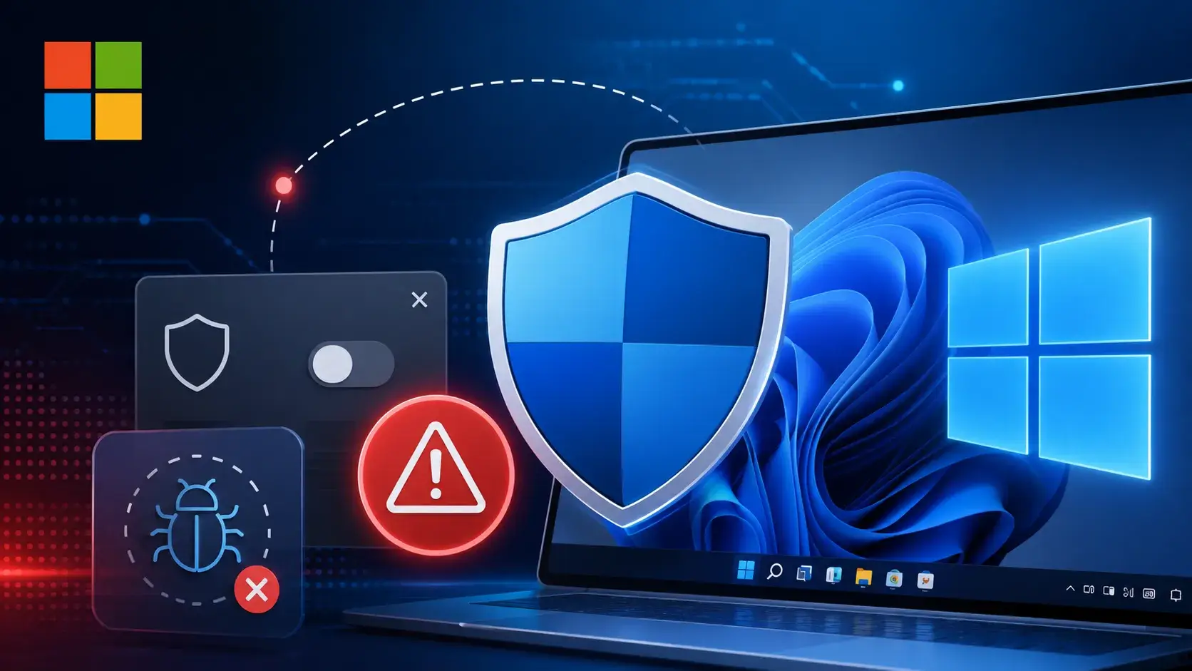 Image for the article: Microsoft Defender Bug Triggers False “Antivirus Turned Off” Alerts on Windows