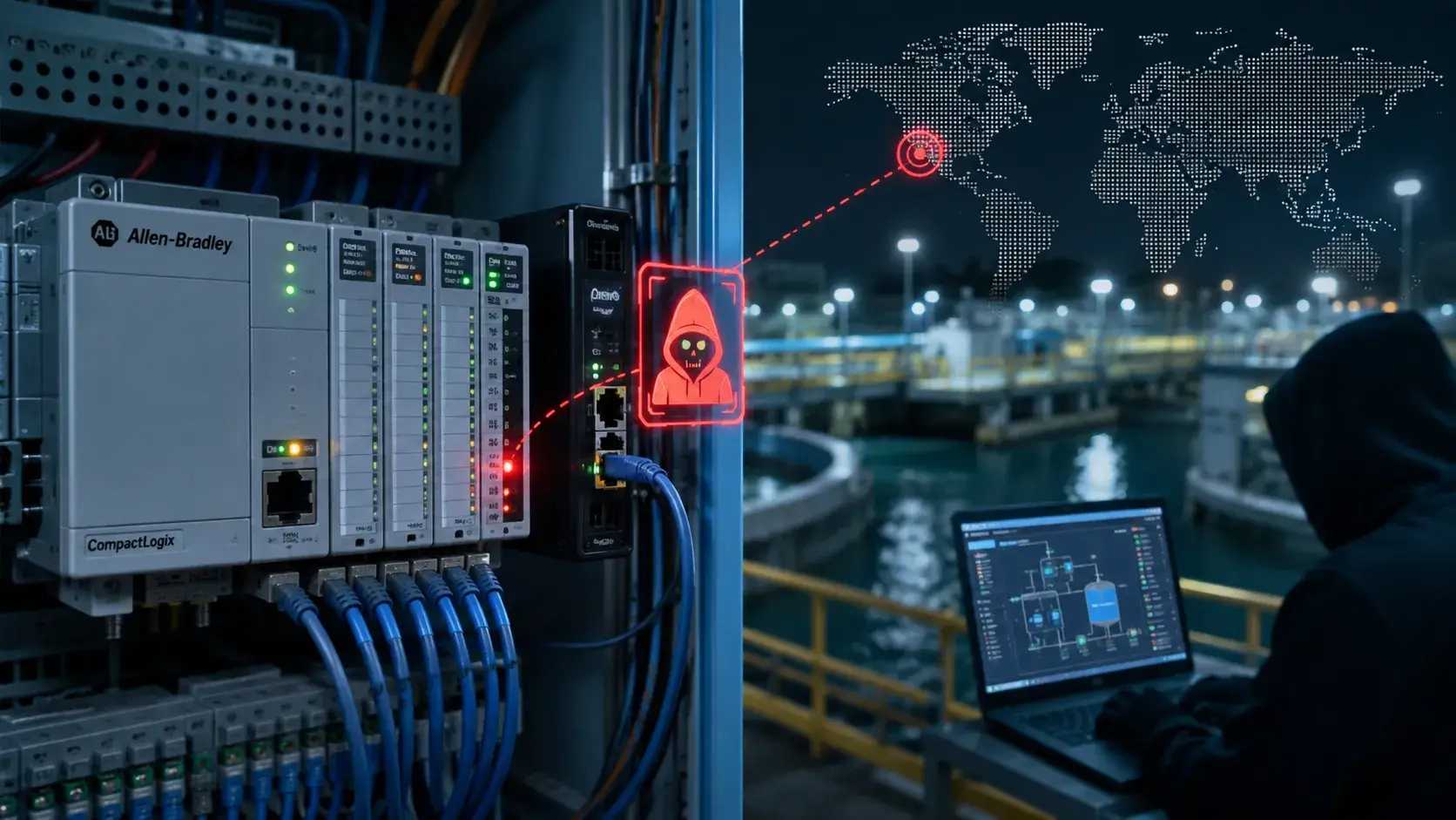 Image for the article: Hackers Target Internet-Exposed Rockwell PLCs in U.S. Water Systems