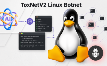 AI-Assisted ToxNetV2 Linux Botnet Uses LLM to Generate Shell and SSH Commands AI-Assisted ToxNetV2 Linux Botnet Uses LLM to Generate Shell and SSH Commands