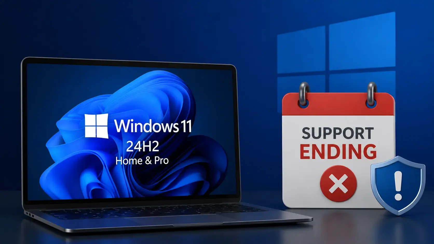 Image for the article: Windows 11 24H2 Home and Pro Support Ends in October 2026