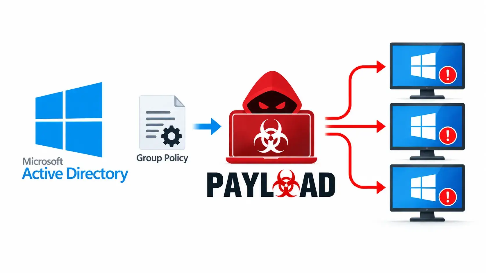 PAYLOAD Ransomware Exploits Active Directory Group Policy to Disrupt Windows Domain