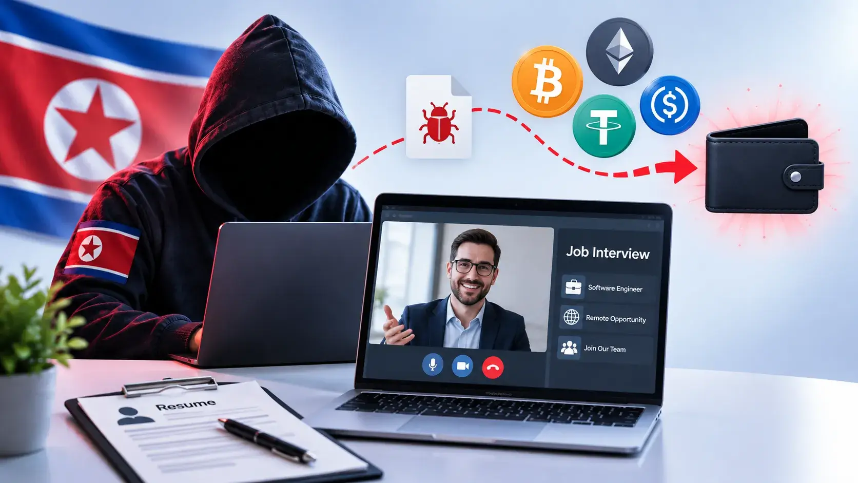 North Korean WaterPlum Hackers Use Fake Job Interviews to Target IT Professionals for Crypto Theft