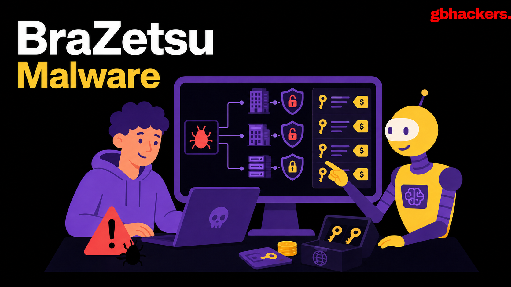 Image for the article: AI-Enhanced BraZetsu Malware Powers Underground Market Selling Access to Corporate Networks