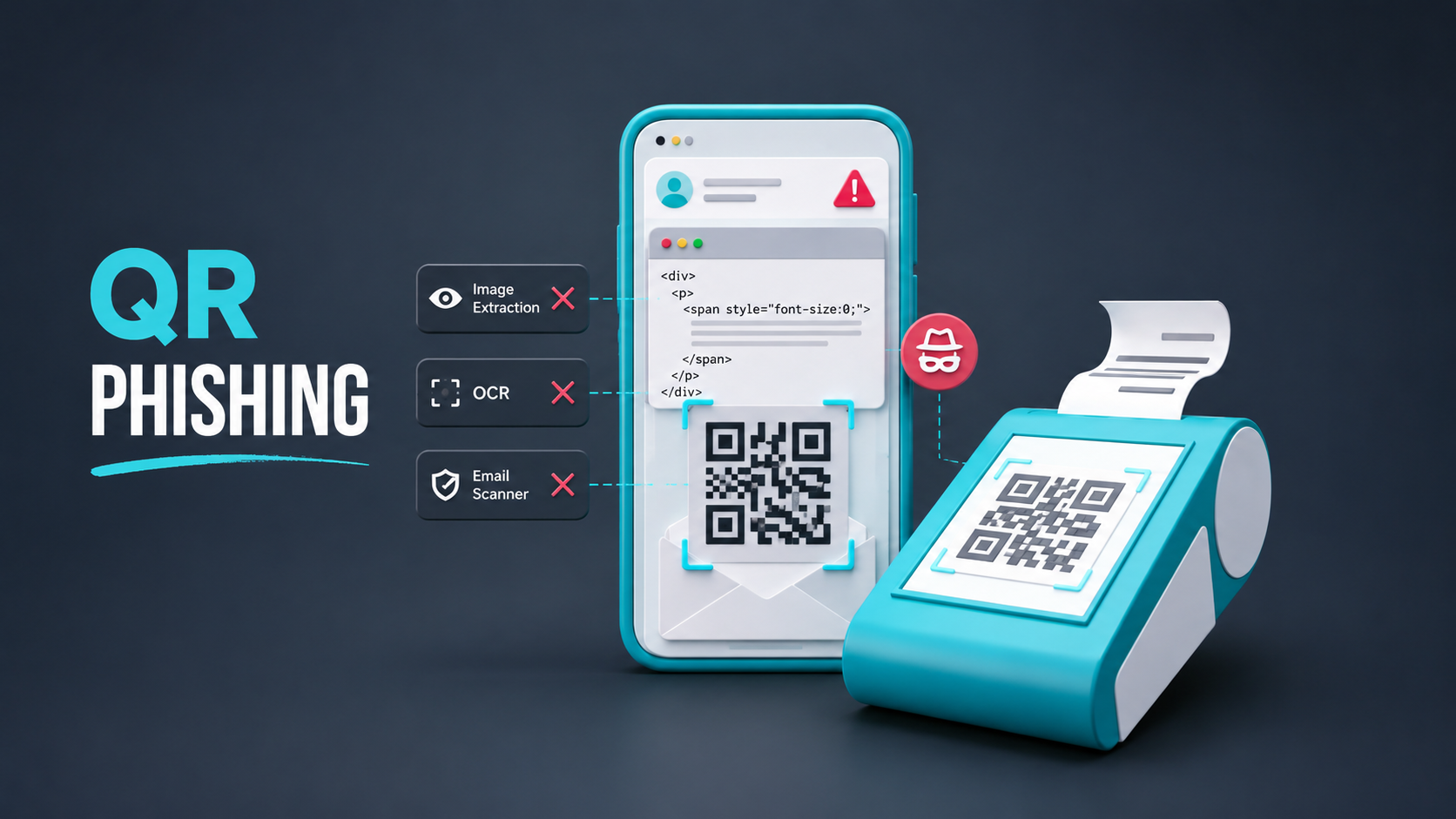 Image for the article: HTML-Rendered QR Phishing Evades Image Extraction and OCR-Based Email Scanning