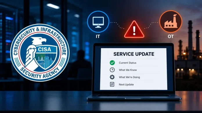 CISA Urges Service Providers to Provide Transparent Updates During Major IT and OT Outages