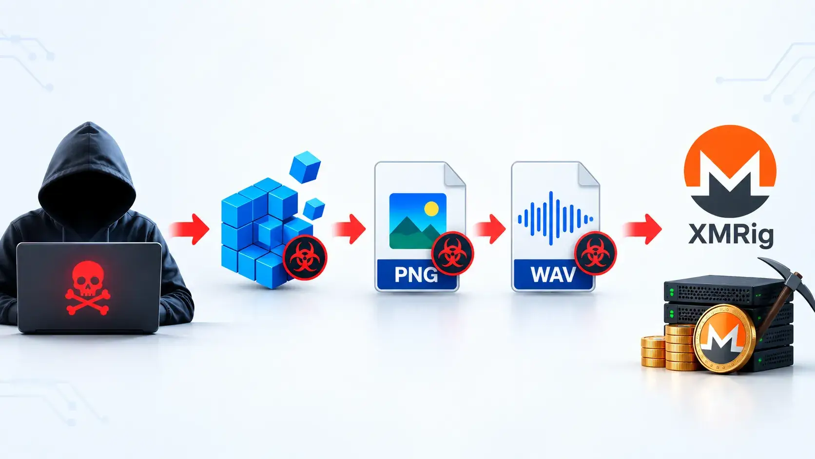 PowerShell Malware Exploits Registry and DNS TXT Records for XMRig Crypto Miner Deployment