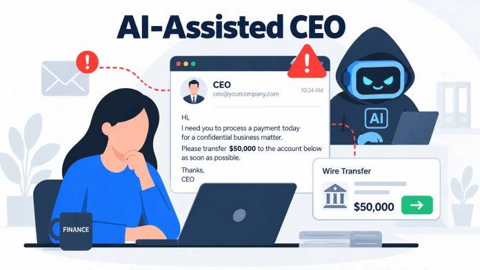 Hackers Use AI-Assisted CEO Emails to Trick Finance Teams Into Sending ,000 Payments.