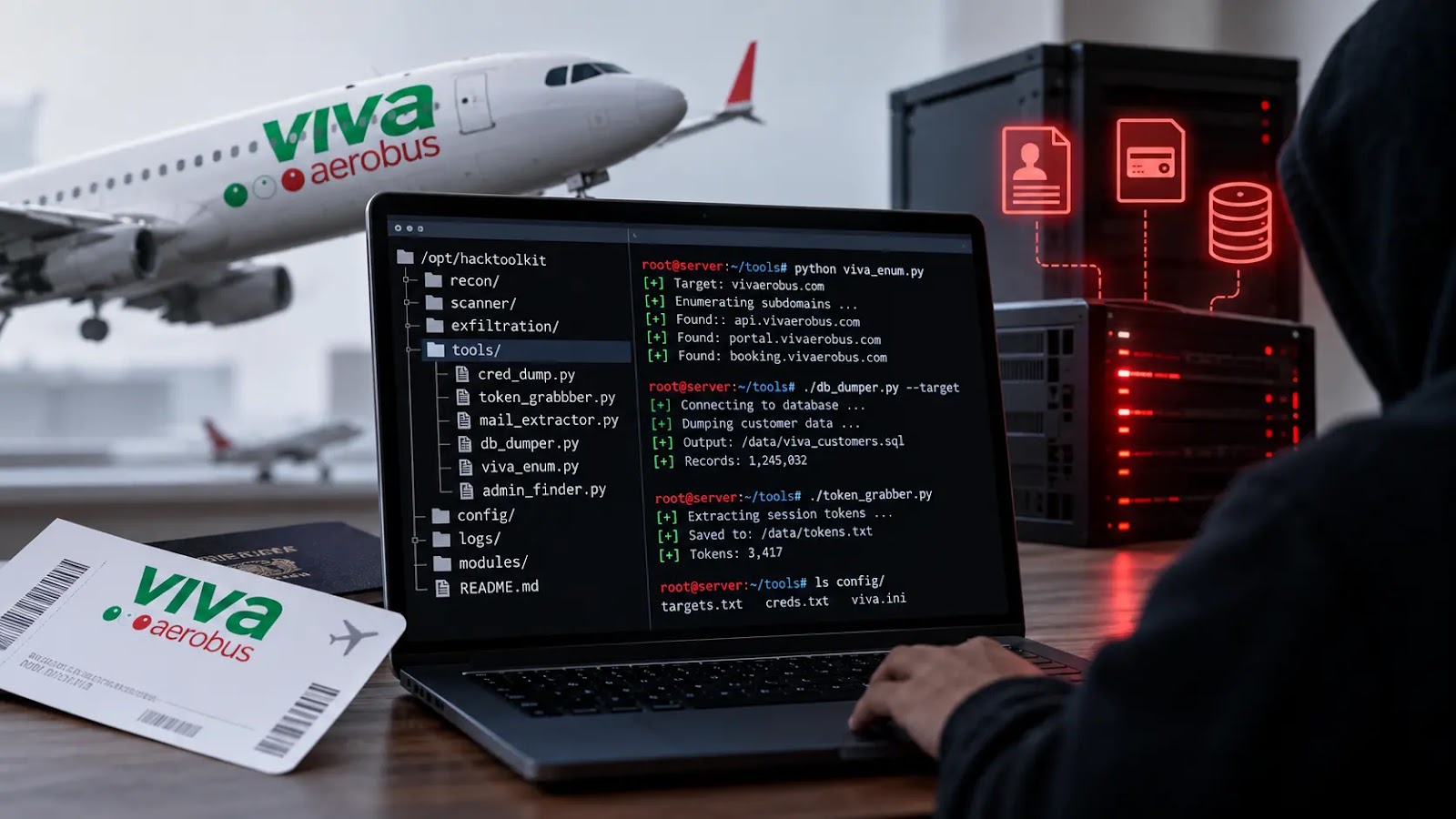 Hackers' Staging Server Exposes SQL Attack Kit Tied to Viva Aerobus Network