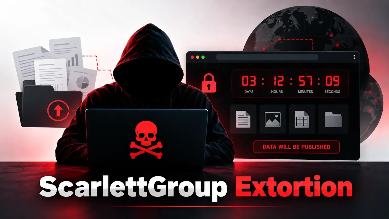 ScarlettGroup: la nuova minaccia di estorsione dati che usa timer e leak site