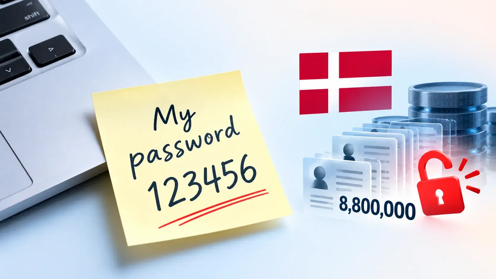 Denmark Data Breach Involving 8.8 Million Records Linked to 123456 Password