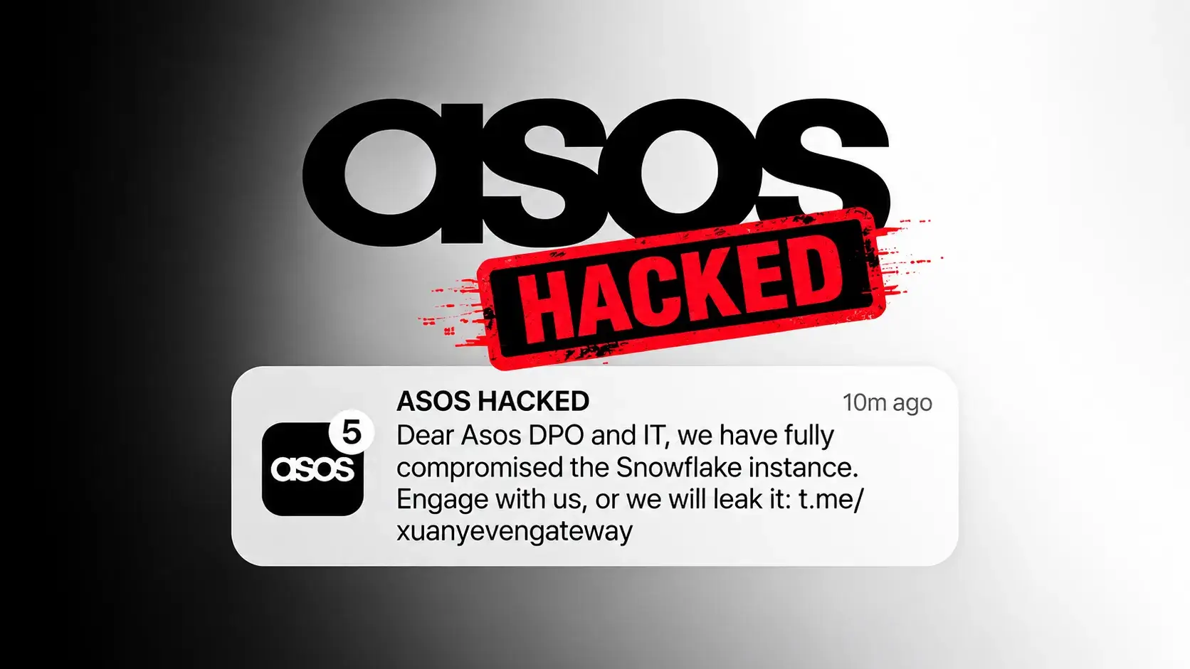 ASOS probes breach after shoppers receive warning of possible data leak